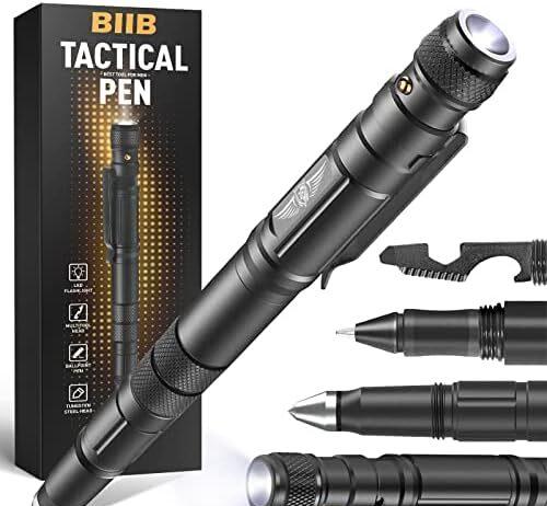 BIIB Geschenke für Männer, Multitool Tactical Pen, Vatertagsgeschenke für Papa, Taktischer Stift Gadgets für Männer Geschenke für Papa Geschenk Vatertag, Geburtstagsgeschenk, Weihnachtsgeschenke