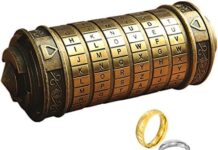 Da Vinci Code Mini Cryptex Rätsel und Puzzle für Weihnachten, Valentinstag und Geburtstag Freunde und Bekannte
