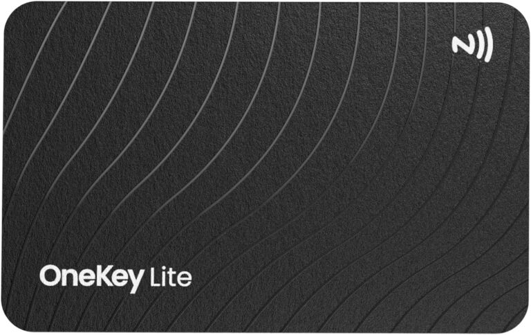 Sichere Bitcoin Crypto Seed Storage OneKey Lite, Cold Speicher Backup Karte für Hardware Cold Crypto Wallet, offene Quelle Kryptowährung Brieftasche Recovery Seed Phrase, Arbeit mit OneKey APP
