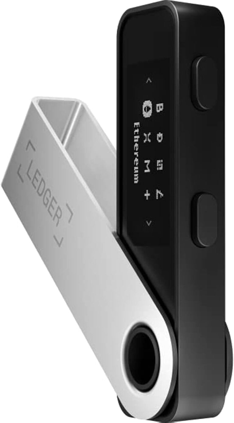 Ledger Nano S Plus-Hardware-Wallet (Mattschwarz) – zum Schutz von Kryptos, NFTs und Token