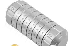 Cryptex Puzzleboxen, Da Vinci Code Mini-Cryptex-Schloss mit versteckten Fächern für Jahrestag, Valentinstag, geheimnisvolle Geburtstagsgeschenke für Familie und Freunde