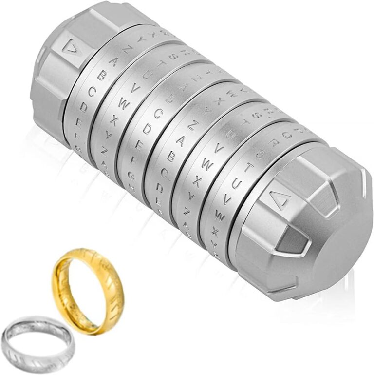 Cryptex Puzzleboxen, Da Vinci Code Mini-Cryptex-Schloss mit versteckten Fächern für Jahrestag, Valentinstag, geheimnisvolle Geburtstagsgeschenke für Familie und Freunde