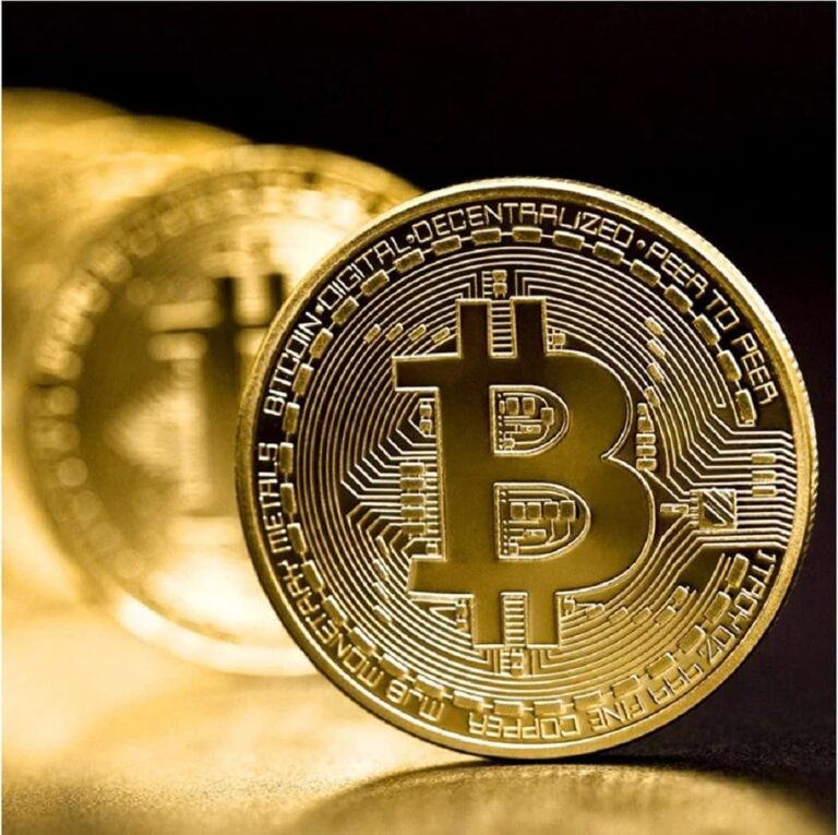 Coin Münze 4 cm | Geschenk | Wallet | Krypto | Etherium | Dogecoin | Litcoin | Scherzartikel | goldfarben | Münze mit Hülle
