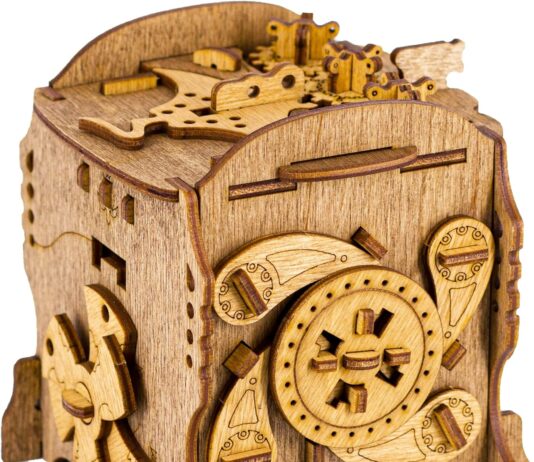 iDventure Cluebox – Captain’s Nemo Nautilus – Escape Room Spiel – kniffeliges 3D Puzzlebox Holzpuzzel Rätsel – einzigartige Knobelspiele – Escape Box Spiele Für Erwachsene und Rätselbox für Kinder