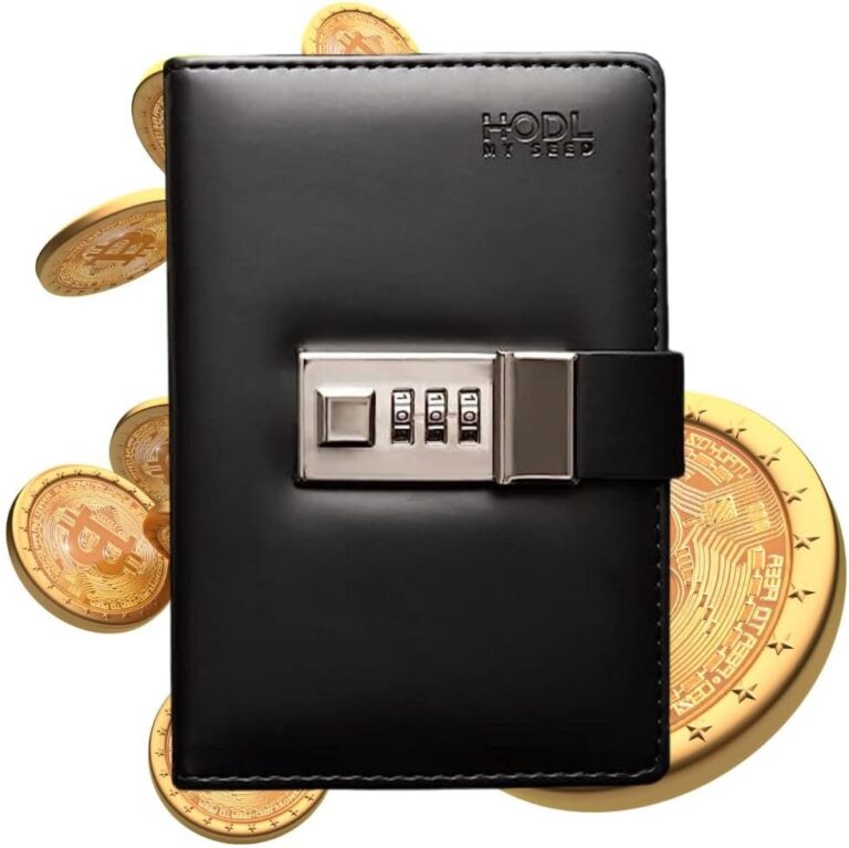 HODL MY SEED Seedbook Der sicherste und bequemste Weg, um Ihre Krypto-Recovery-Samensätze aufzubewahren. Verriegeln Sie Ihre kalten Schlüssel sicher in diesem sicheren Passwort-Notizbuch (1, schwarz)