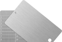 Stahl Bitcoin Geldbörse, Kryptowährung Brieftasche für Hardware Cold Wallet Backup, Bitcoin Crypto Cryptocurrency Seed Storage Kompatibel mit der gesamten BIP39-Hardware(2 Stück)