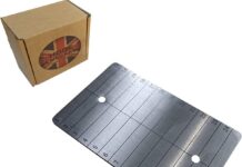 Hooe England Crypto Seed Storage Lazer Gravierte Kalttitan-Metallplatte Brieftasche stanzbar oder ätzbare Platte für Offline Bitcoin Ethereum Cryptowährung Phrase Mnemonic Backup Recovery Word