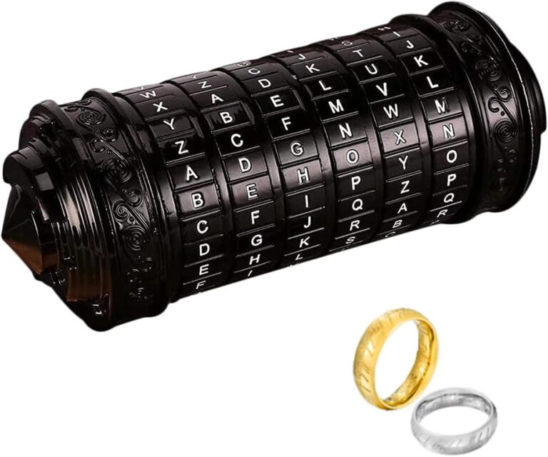 Cryptex Puzzleboxen, Da Vinci Code Mini-Cryptex-Schloss mit versteckten Fächern für Jahrestag, Valentinstag, geheimnisvolle Geburtstagsgeschenke für Familie und Freunde