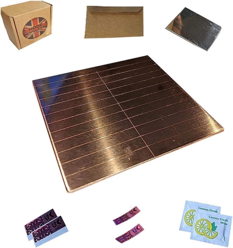 Hooe England™ Seed Phrase Kühlaufbewahrung, extra groß, Kupfer, Metallplatte, Brieftasche, externe Bitcoin-Krypto-Enemonik-Wort-Backup-Recovery Kit