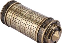 Da Vinci Code Cryptex Lock Mini Cryptex Valentinstag Geld Puzzle Box Schloss für Puzzle Kreative Romantische Geburtstagsgeschenke Metallmaterial