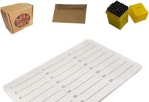 Hooe England Crypto Seed Storage Titan Lasergravur Metallplatte Bitcoin Ethereum Cryptocurrency Phrase Mnemonic Metall Wallet BIP39 Word Recovery Kit mit 36 Stück Buchstaben-Zahlenstanzern