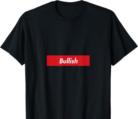 Bullisch, Red Box Logo, Hodl, Krypto, Krypto, Handel, Bitcoin, BTC T-Shirt