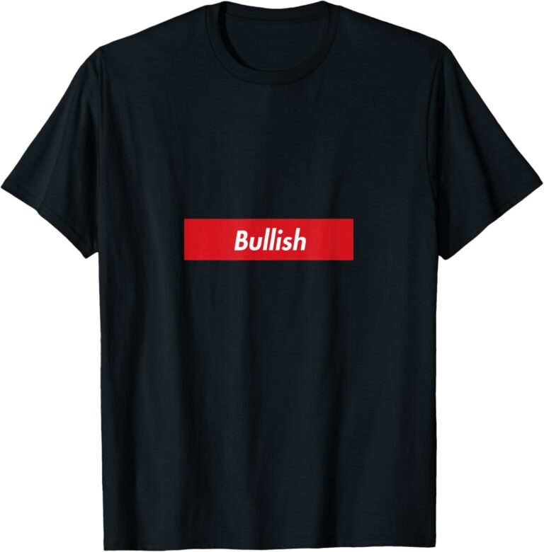 Bullisch, Red Box Logo, Hodl, Krypto, Krypto, Handel, Bitcoin, BTC T-Shirt