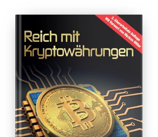 Reich mit Kryptowährung