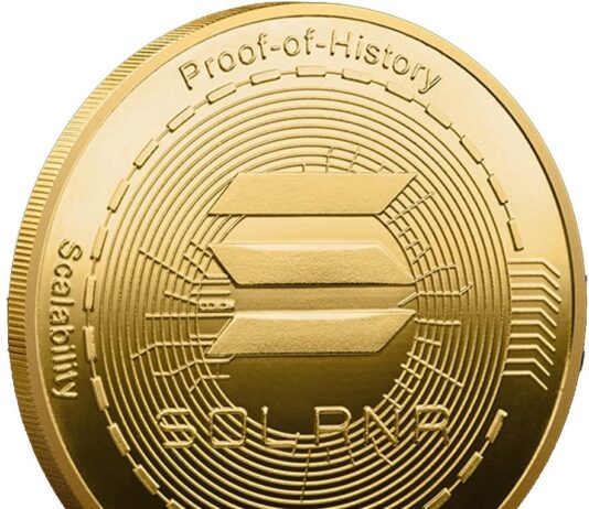 2 Stück SOL-Münze Kryptomünzen Kryptowährung Favorite Solana Münze Physische Gedenkmünze