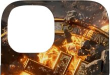 Hülle für iPhone 14 Bitcoin BTC Münze Krypto Blockchain Kryptowährungen Bitcoin