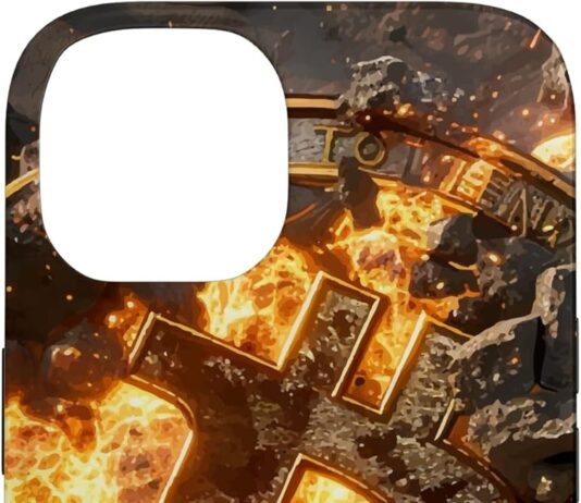 Hülle für iPhone 14 Bitcoin BTC Münze Krypto Blockchain Kryptowährungen Bitcoin