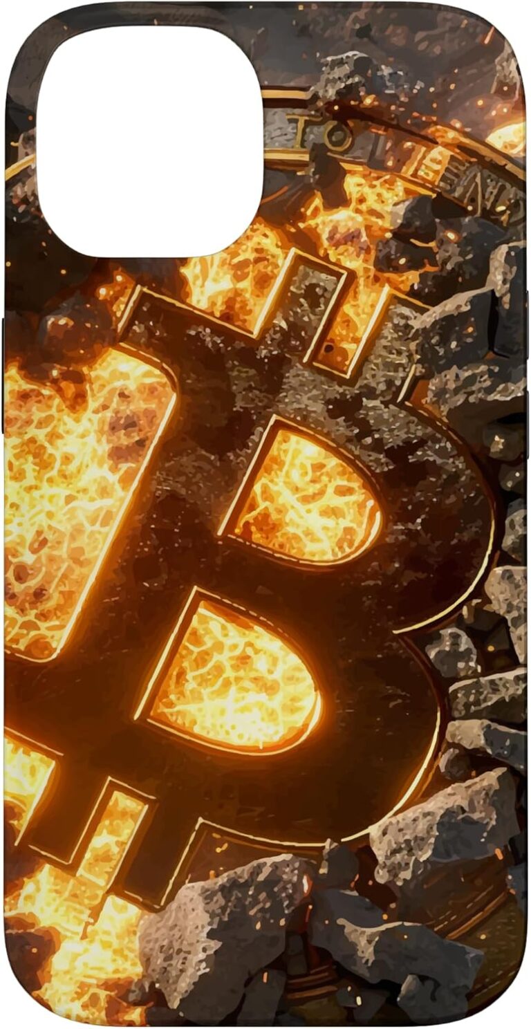 Hülle für iPhone 14 Bitcoin BTC Münze Krypto Blockchain Kryptowährungen Bitcoin