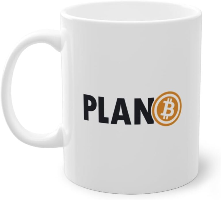 Bitcoin Plan B Blockchain Crypto Trader Kaffeetasse | Crypto Kryptowährung Bitcoin Tasse Weiß (01693B)