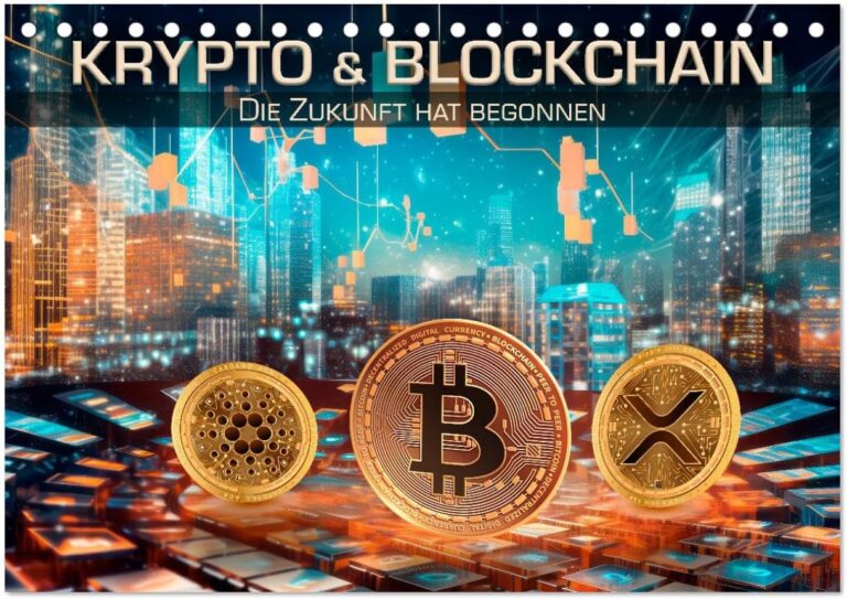 Krypto und Blockchain (Tischkalender 2025 DIN A5 quer), CALVENDO Monatskalender