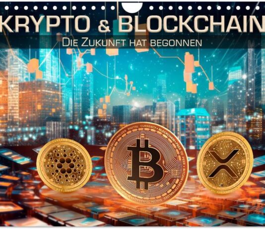 Krypto und Blockchain (Wandkalender 2025 DIN A4 quer), CALVENDO Monatskalender