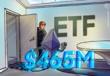 Spot-Ether-ETFs verzeichnen einen Rekord-Tagesabfluss von 465 Millionen US-Dollar